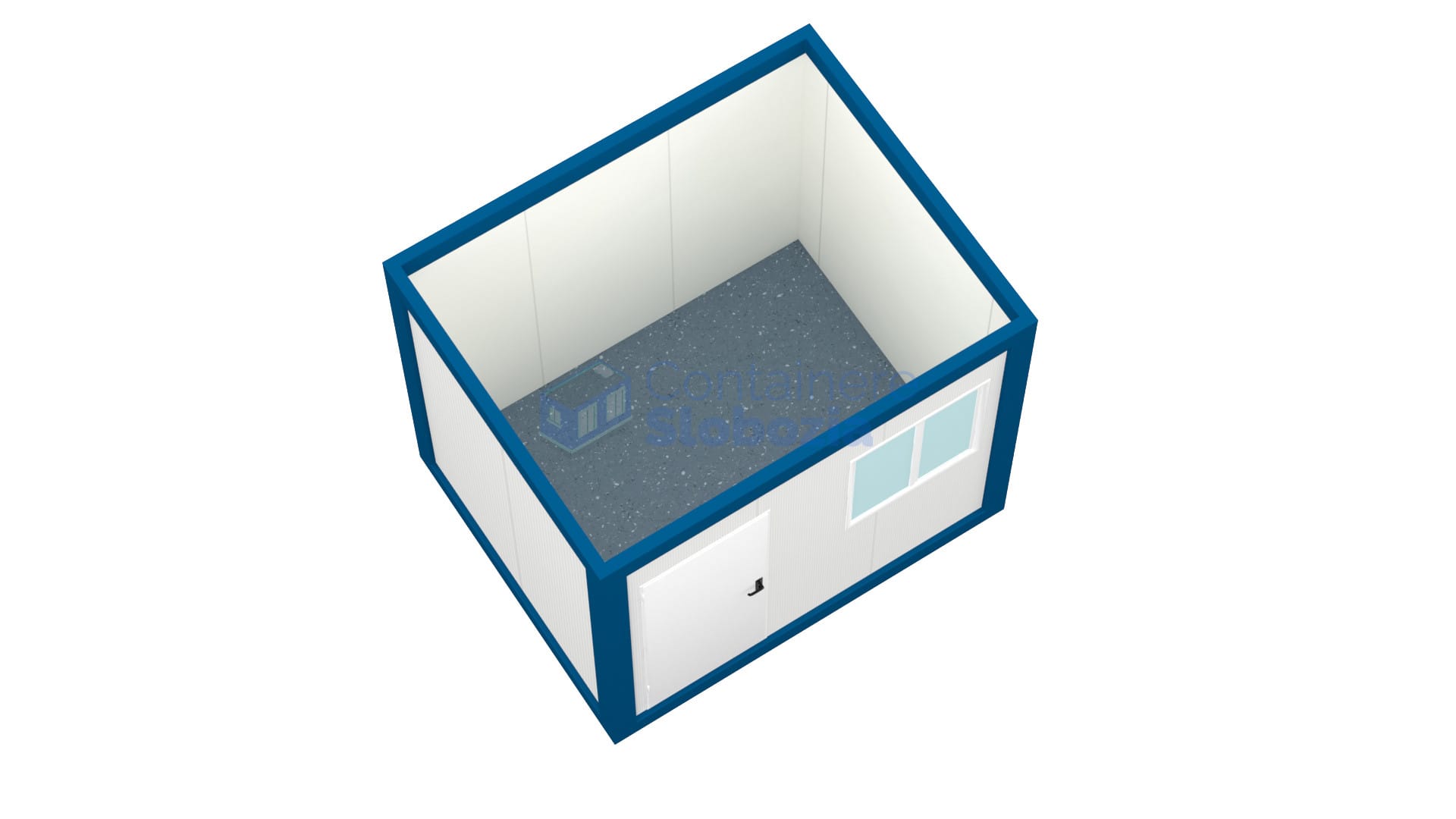 container birou slobozia 3metri albastru2