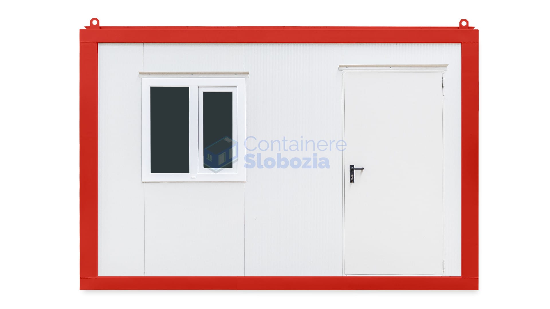 container birou slobozia 4metri 1geam rosu