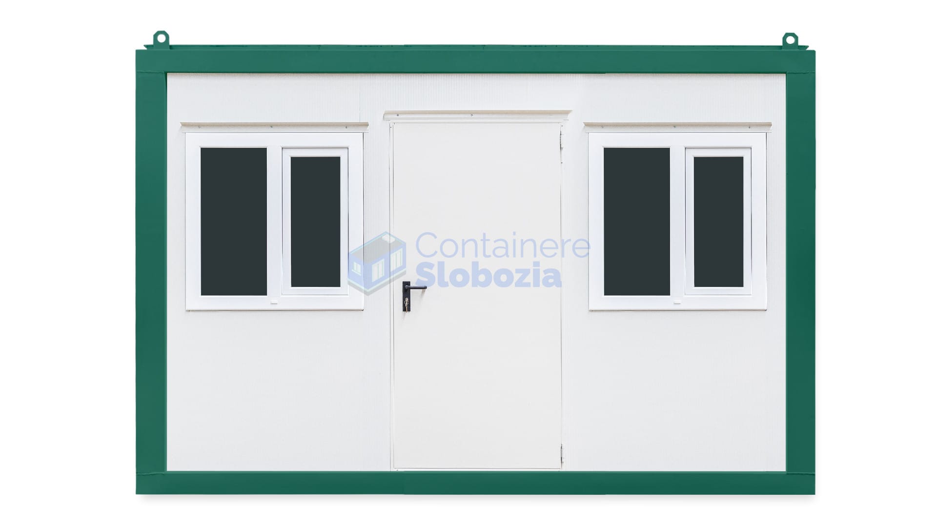 container birou slobozia 4metri 2geamuri verde