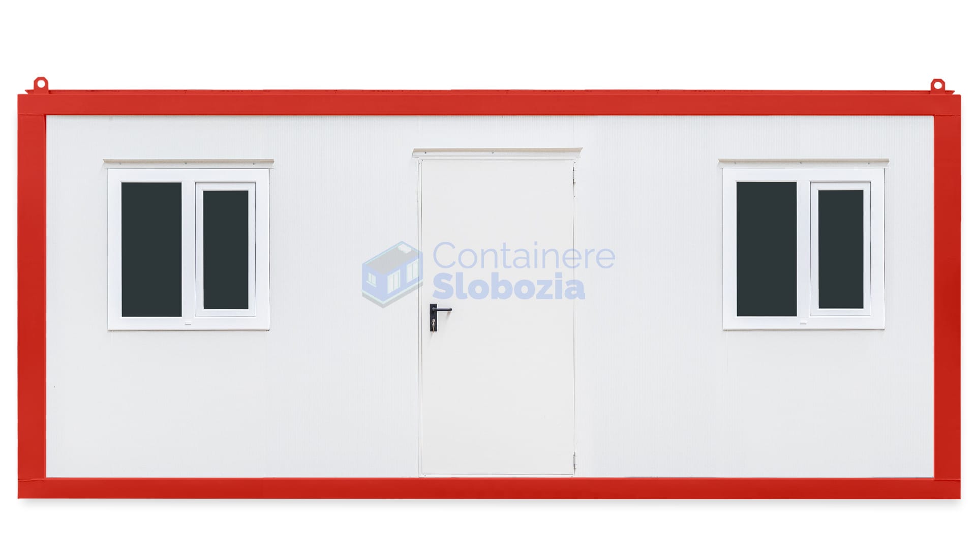 container birou slobozia 6metri 2geamuri rosu