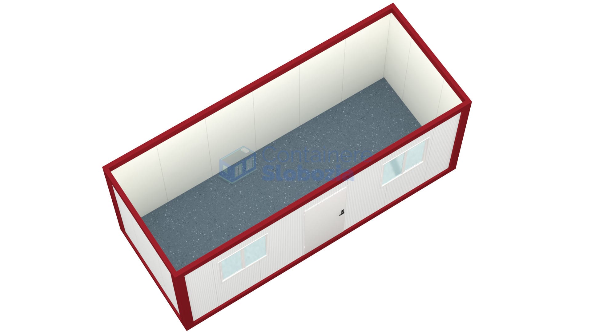 container birou slobozia 6metri 2geamuri rosu2